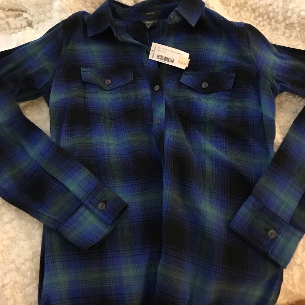 Eddie Bauer Blue Flannel